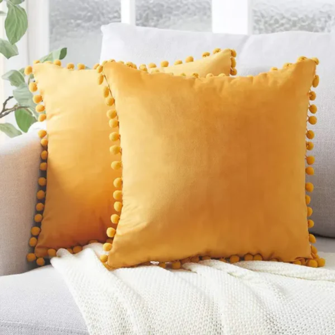 Scandinavian Decorative Cushion Cover β 45 x 45 cm Soft Polyester and Cotton Pillow 2