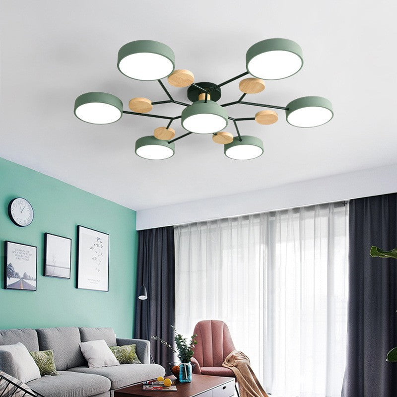 Scandinavian Round LED Flush Mount Ceiling Light Fixture for Living Room – Multiple Sizes and Colors 14