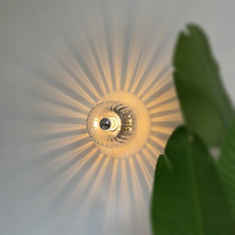 Scandinavian Wall Lamp – Modern Glass Sconce for Stylish Indoor Lighting, Metal and Glass Fixture, E14 LED Compatible 7