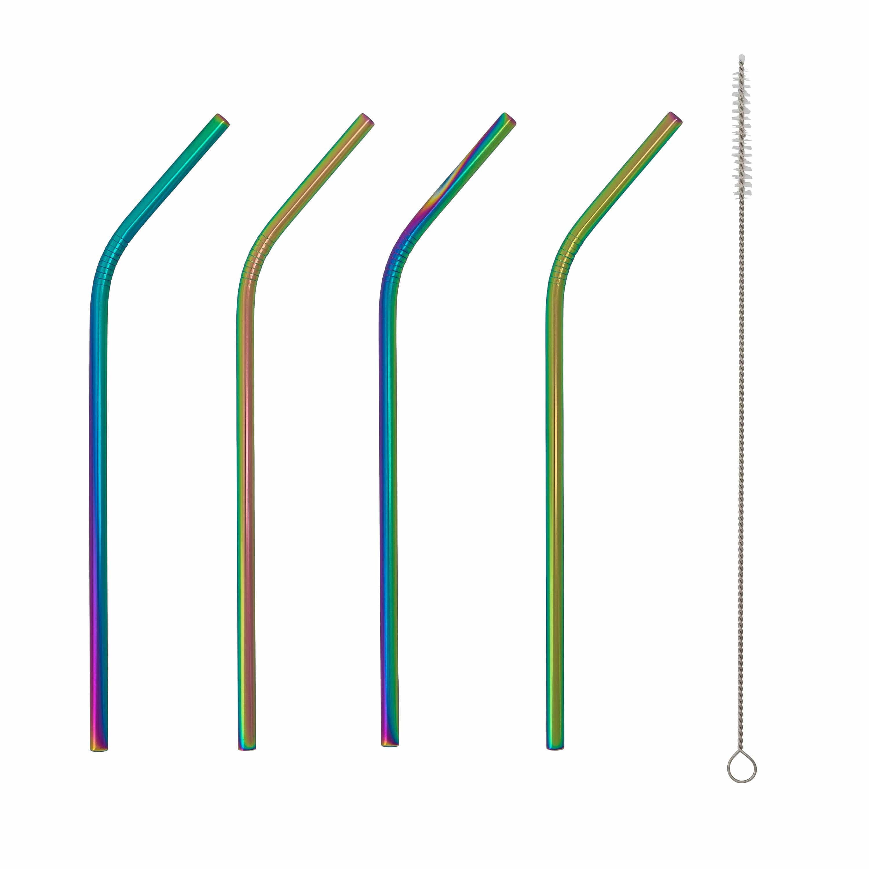 Seoul Straw Set – Matte Metallic Finish, 10-Inch Reusable Stainless Steel Straws in Rose Gold, Gold, Silver, Black – Eco-Friendly and Dishwasher Safe 7