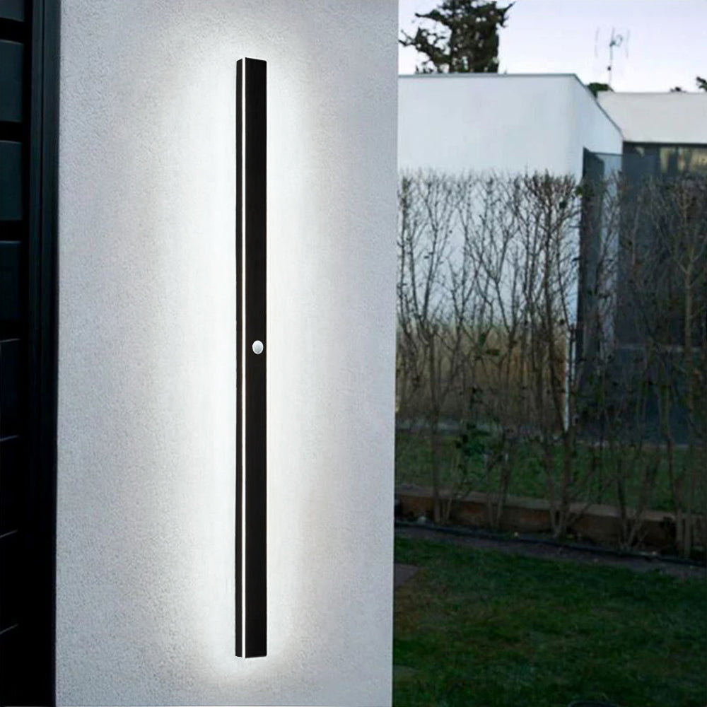Sleek Black LED Outdoor Wall Lamp β IP65 Waterproof Modern Design for Garden and Corridor Lighting 19