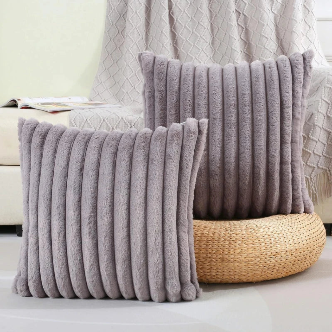 Soft Decorative Throw Pillow, Plush Cushion for Couch and Bed, 45x45 cm, Modern Accent for Stylish Interiors 2