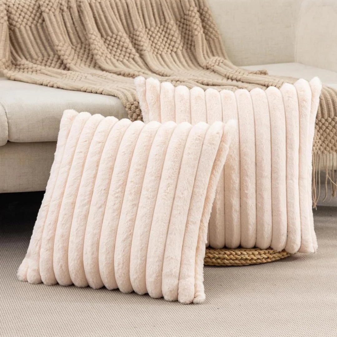 Soft Decorative Throw Pillow, Plush Cushion for Couch and Bed, 45x45 cm, Modern Accent for Stylish Interiors 3