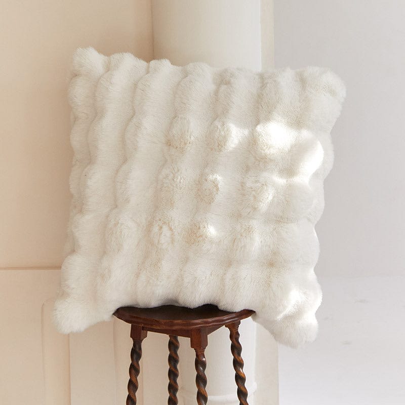 Soft Faux-Fur Throw Blanket, Cozy Rabbit Fur Style, 50 x 60 Inches, Machine Washable, Elegant Home Decor 11