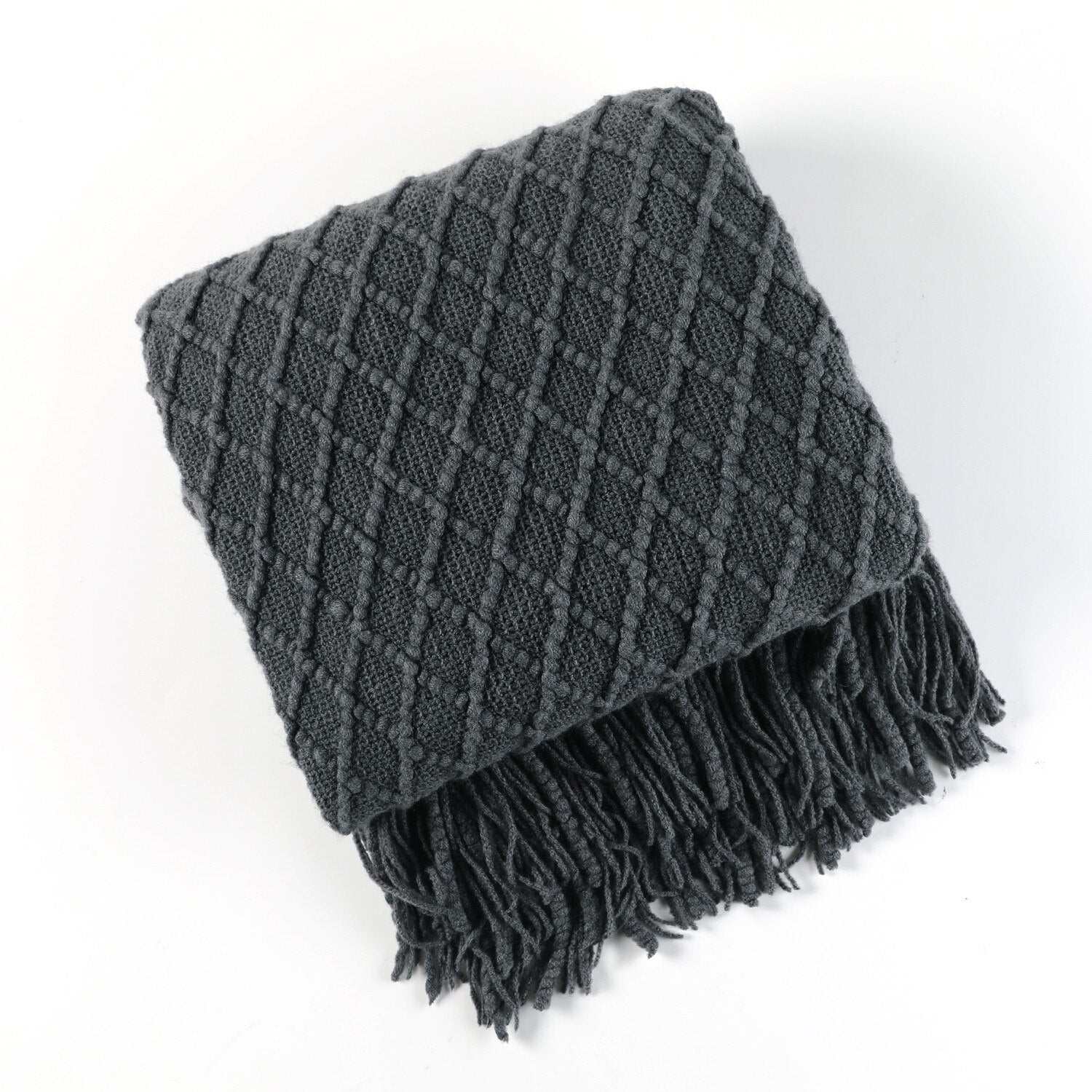Soft Knitted Throw Blanket, Scandinavian Style Sofa Blanket for Living Room, 130x160 cm, Machine Washable, Cozy Minimalist Design 18