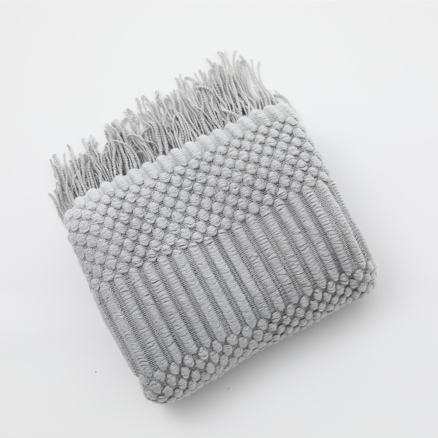 Soft Knitted Throw Blanket, Scandinavian Style Sofa Blanket for Living Room, 130x160 cm, Machine Washable, Cozy Minimalist Design 5