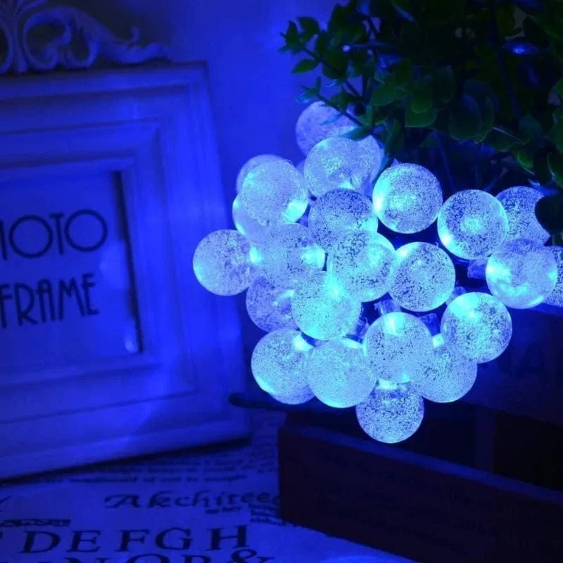 Solar Fairy Globe String Lights - 20ft with 30 Lights, 8 Functions, IP54 Waterproof for Outdoor Decor 6