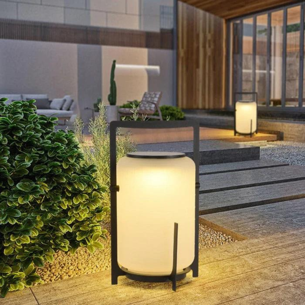 Solar Outdoor Lamp - Weather-Resistant Solar Garden Light with Warm White Glow for Patios and Pathways 7