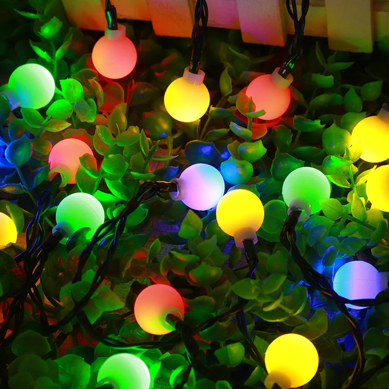 Solar Powered Outdoor String Lights – Colorful LED Fairy Lights with Weatherproof Design for Gardens and Parties 7