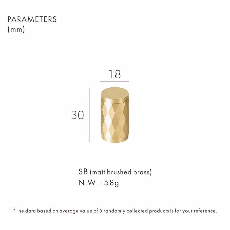 Solid Brass Pull Handle with Diamond Pattern β Matt Brushed Nickel Finish for Kitchen Cabinet Doors and Furniture