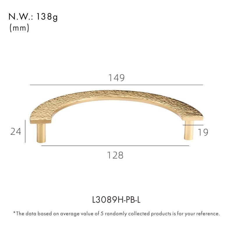 Solid Brass Aztec Pull Handle with Hammered Pattern – Elegant Kitchen Cabinet and Drawer Handle for Modern Interiors 9