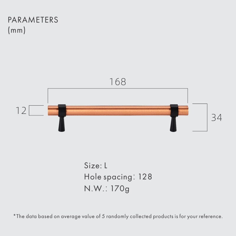 Solid Brass Pull Handle with Copper Plated Finish – Modern Kitchen Cabinet Handle for Doors and Furniture 11