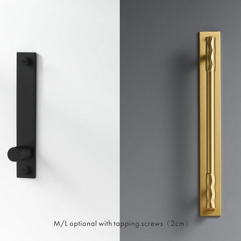 Solid Brass Pull Handle with Diamond Pattern – Matt Brushed Nickel Finish for Kitchen Cabinet Doors and Furniture 5