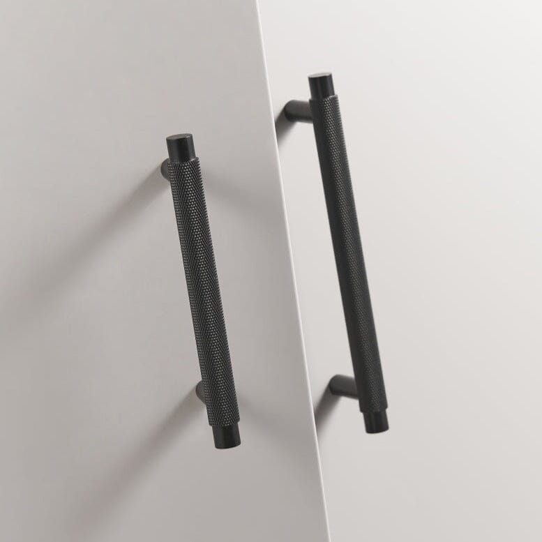 Solid Brass Pull Handle with Knurled Pattern – Kitchen Cabinet Handle in Multiple Finishes and Sizes 4