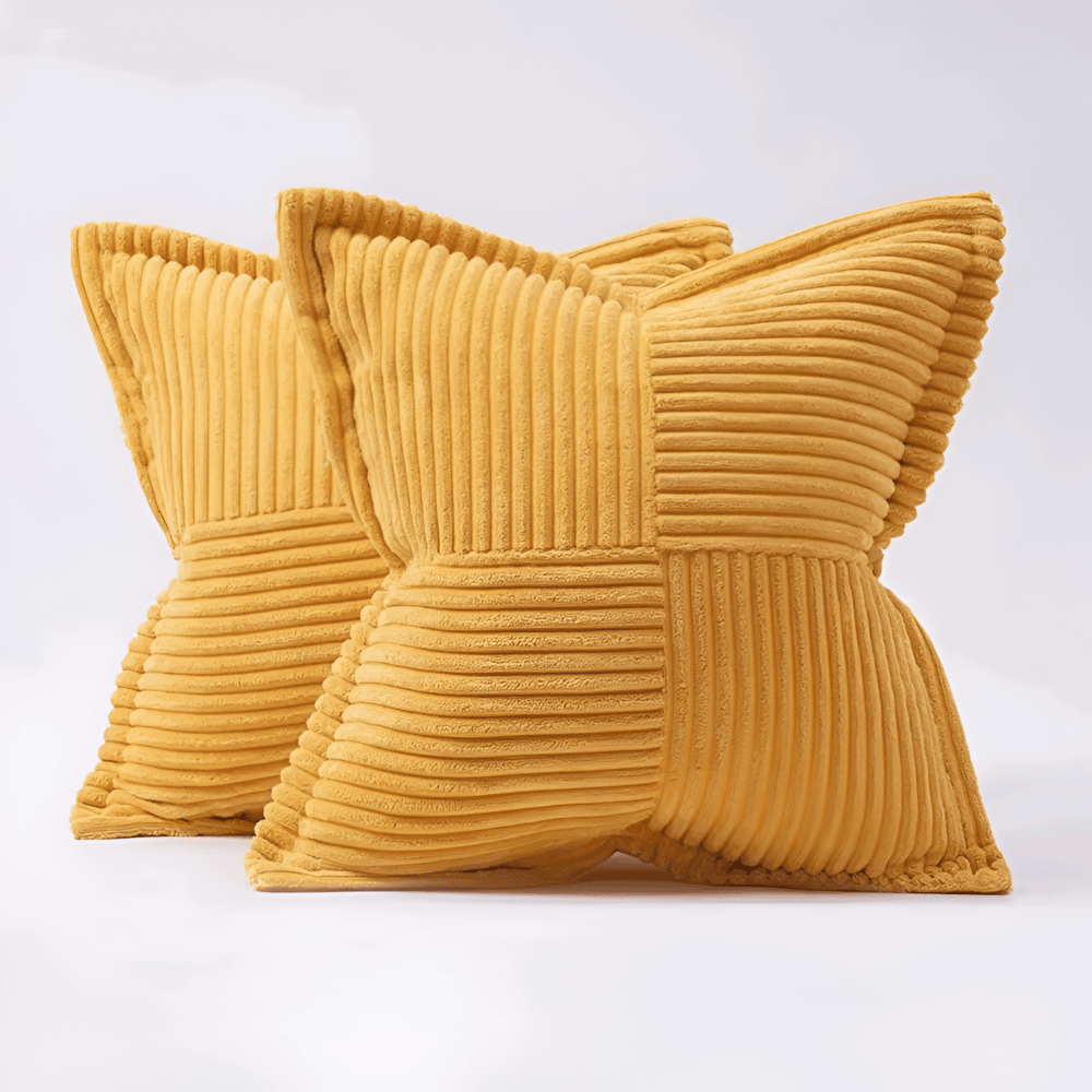 Stain-Resistant Polyester Cushion Cover 45x45 cm β Elegant Plain Design for Living Room and Office 3