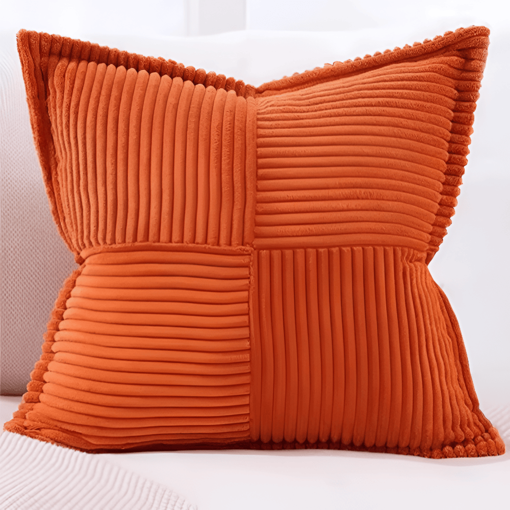 Stain-Resistant Polyester Cushion Cover 45x45 cm β Elegant Plain Design for Living Room and Office 6