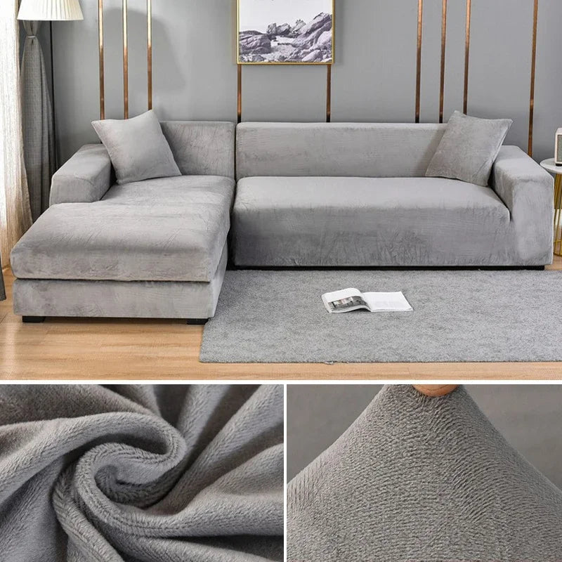Stretch-Fit Machine-Washable Pet Sofa Cover