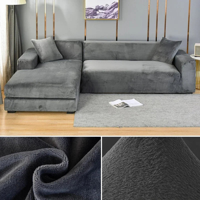 Stretch-Fit Machine-Washable Pet Sofa Cover