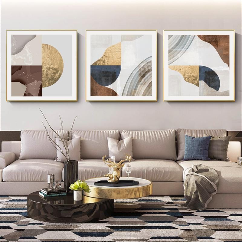 Stretched Canvas Wall Art - Elegant Patterns in Light for Home Decor, 24x36 Inches, Ready to Hang 1