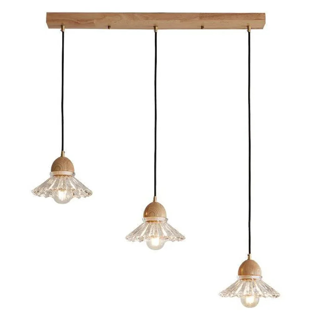 Three-Light Floral Crystal Chandelier Light – Elegant Modern Pendant for Dining Room and Living Spaces 6