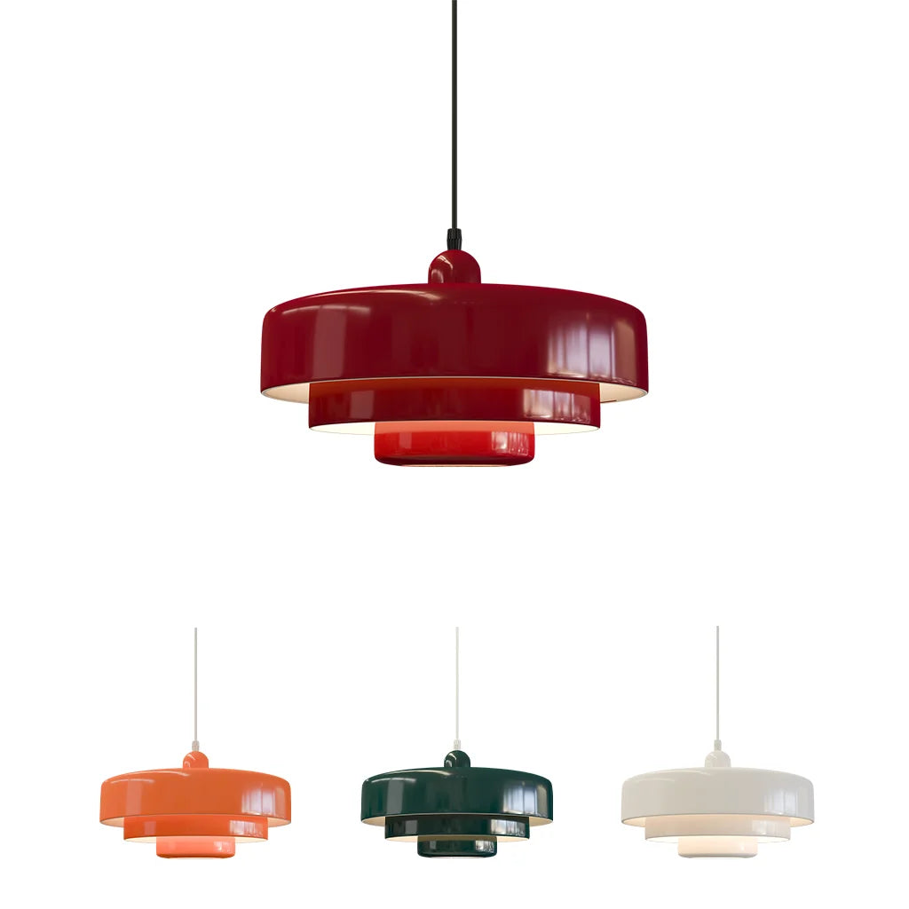 Triple Layer Disc Pendant Light – Modern Kitchen Ceiling Fixture for Stylish Interiors, Adjustable Height, Energy Efficient