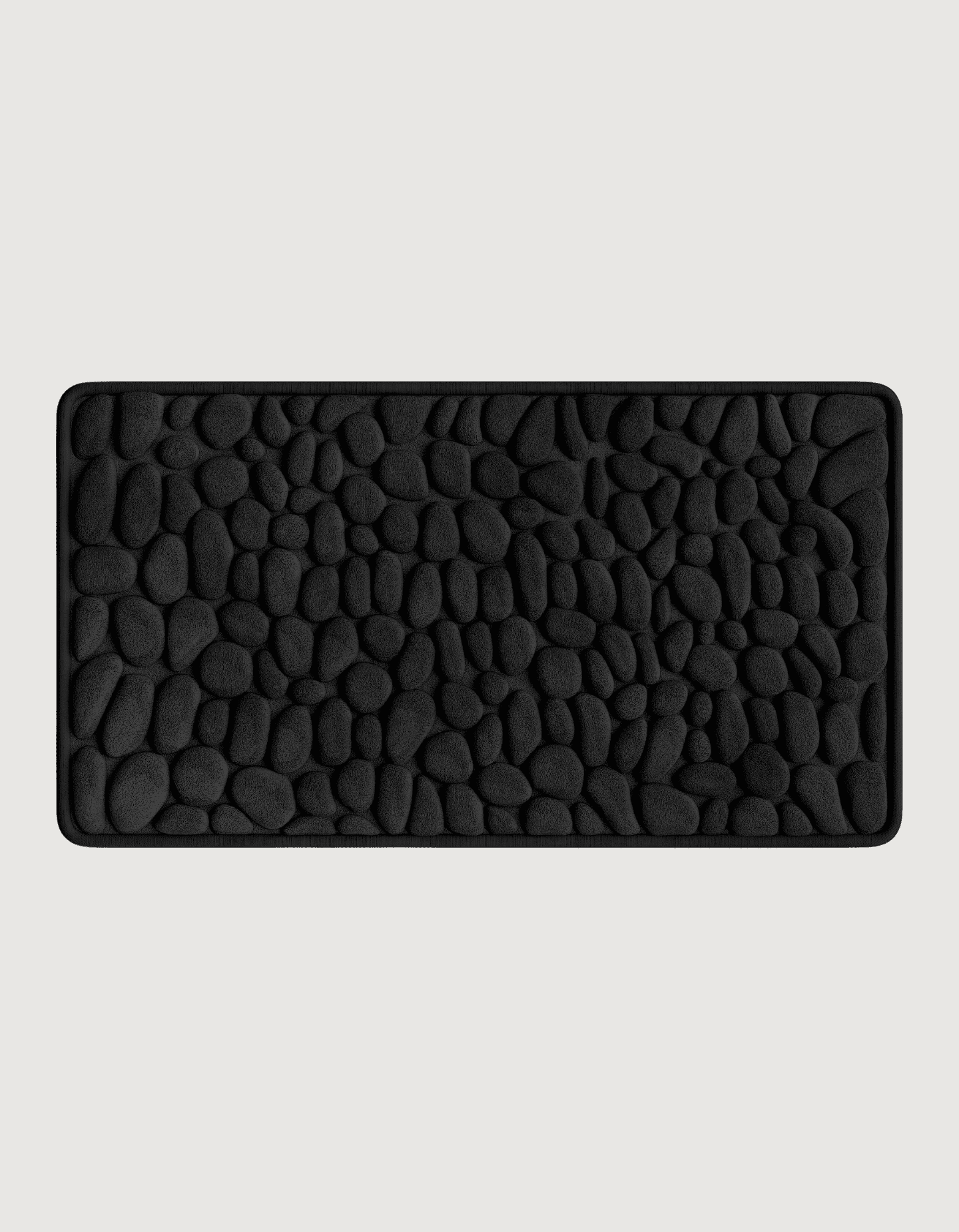 Ultra-Absorbent Non-Slip Bath Mat β 2.3cm Thick Pebble Bathroom Rug in Natural Stone Tones 11