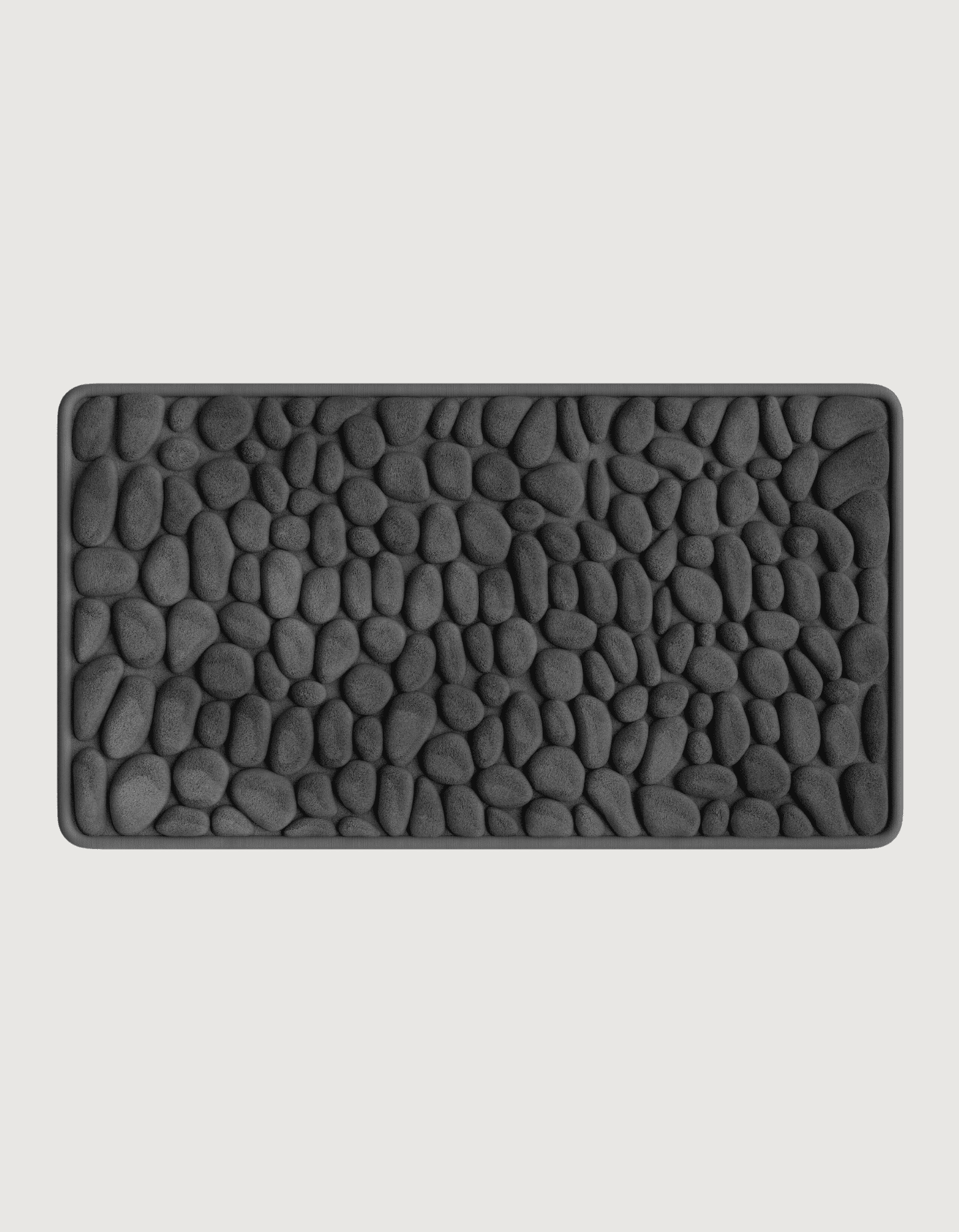 Ultra-Absorbent Non-Slip Bath Mat β 2.3cm Thick Pebble Bathroom Rug in Natural Stone Tones 14