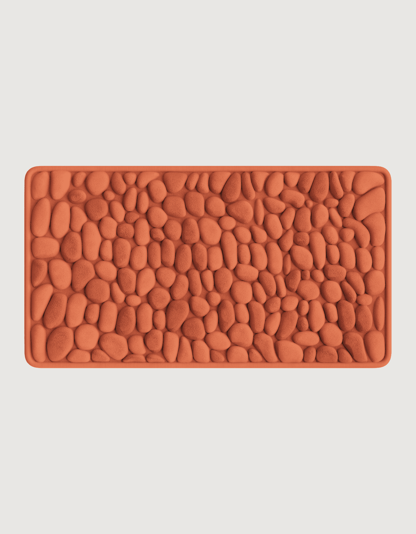 Ultra-Absorbent Non-Slip Bath Mat β 2.3cm Thick Pebble Bathroom Rug in Natural Stone Tones 15