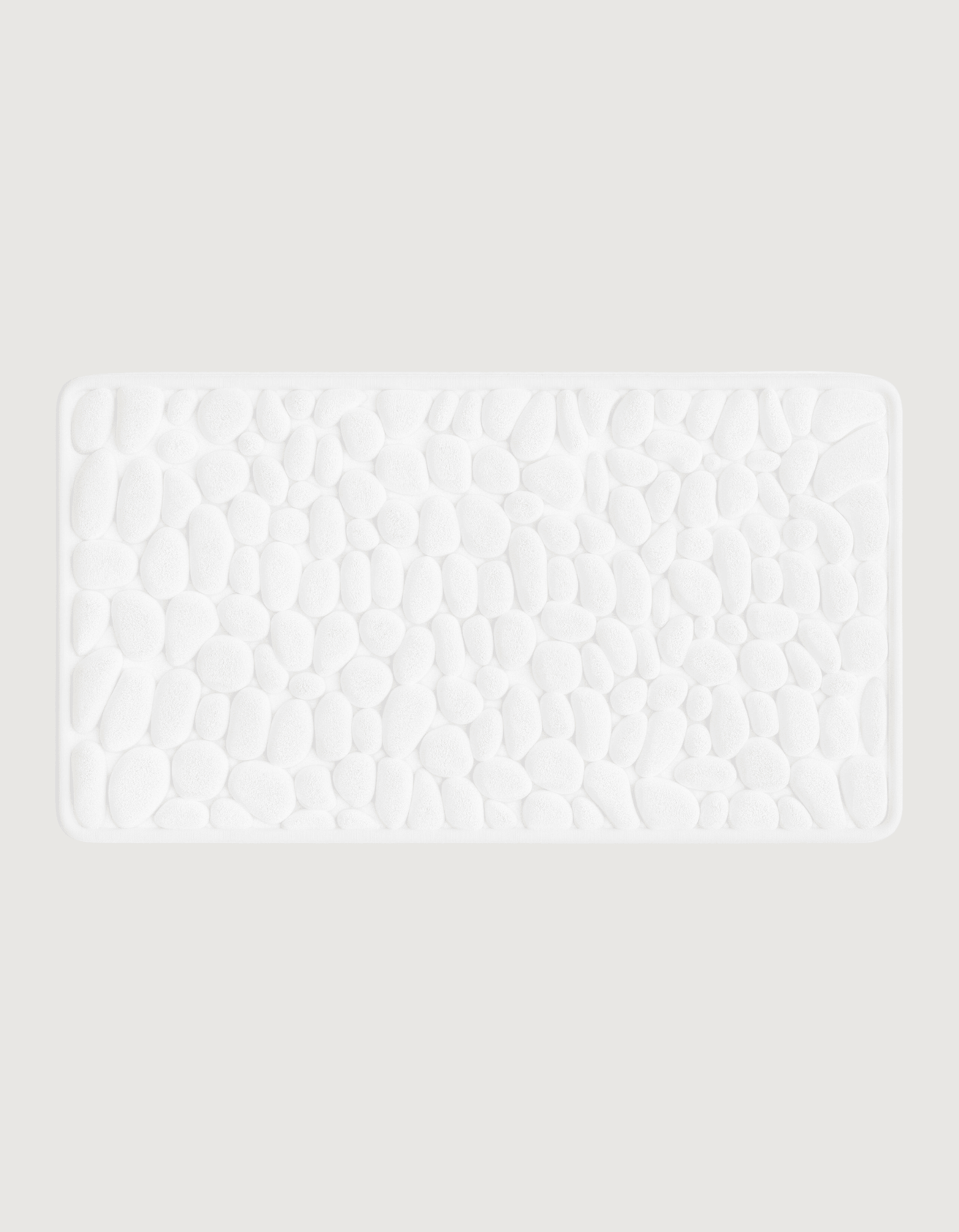 Ultra-Absorbent Non-Slip Bath Mat β 2.3cm Thick Pebble Bathroom Rug in Natural Stone Tones 17