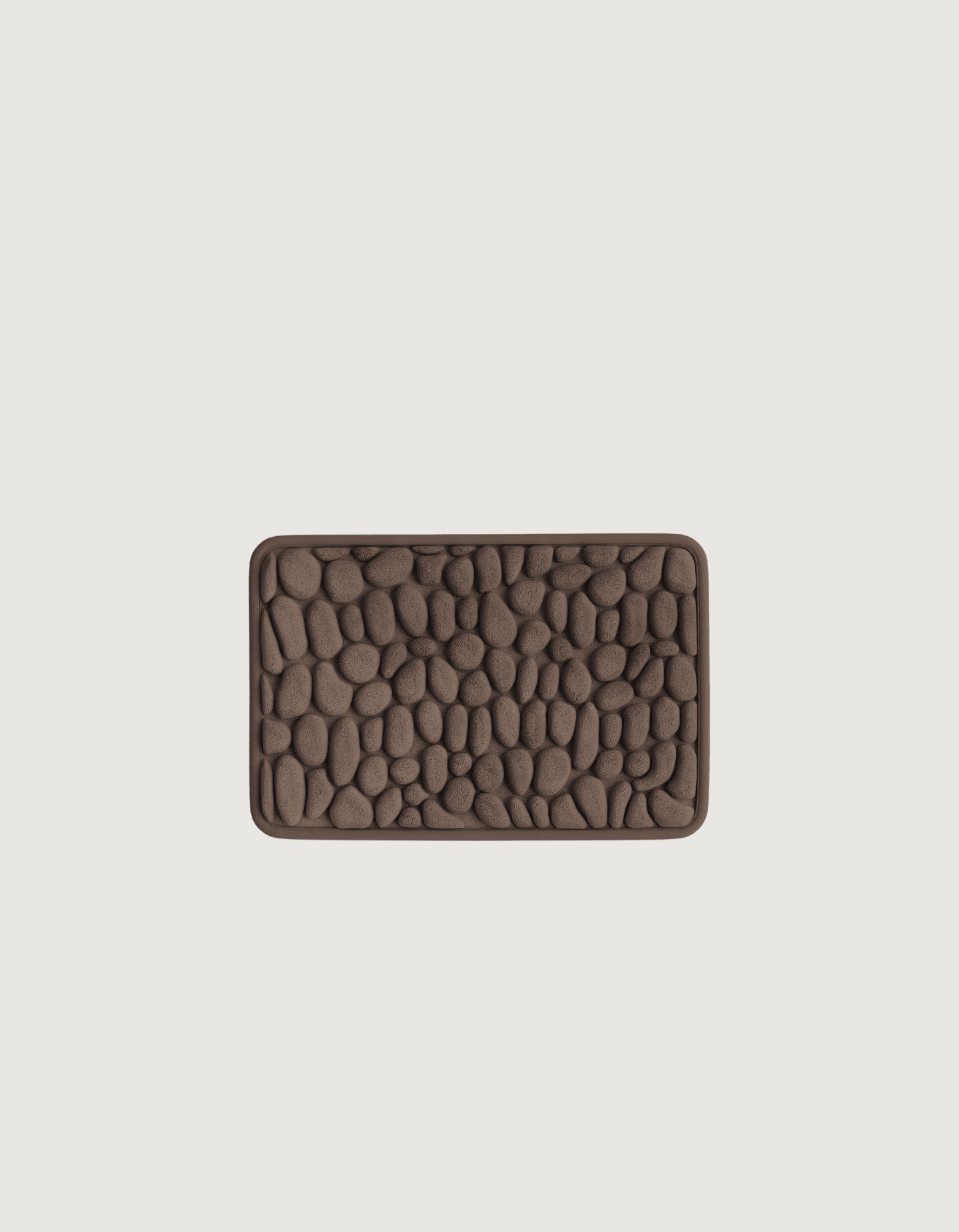 Ultra-Absorbent Non-Slip Bath Mat β 2.3cm Thick Pebble Bathroom Rug in Natural Stone Tones 18