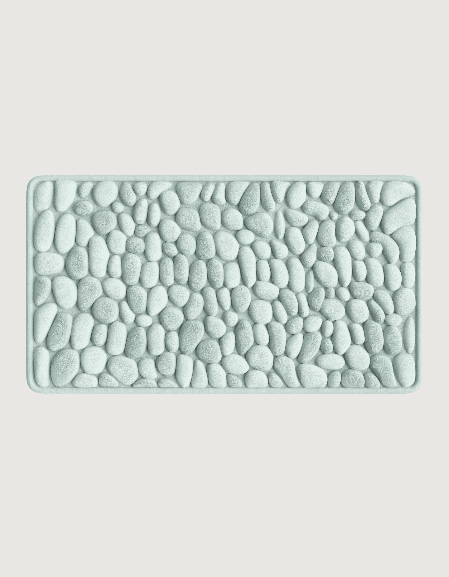 Ultra-Absorbent Non-Slip Bath Mat β 2.3cm Thick Pebble Bathroom Rug in Natural Stone Tones 20
