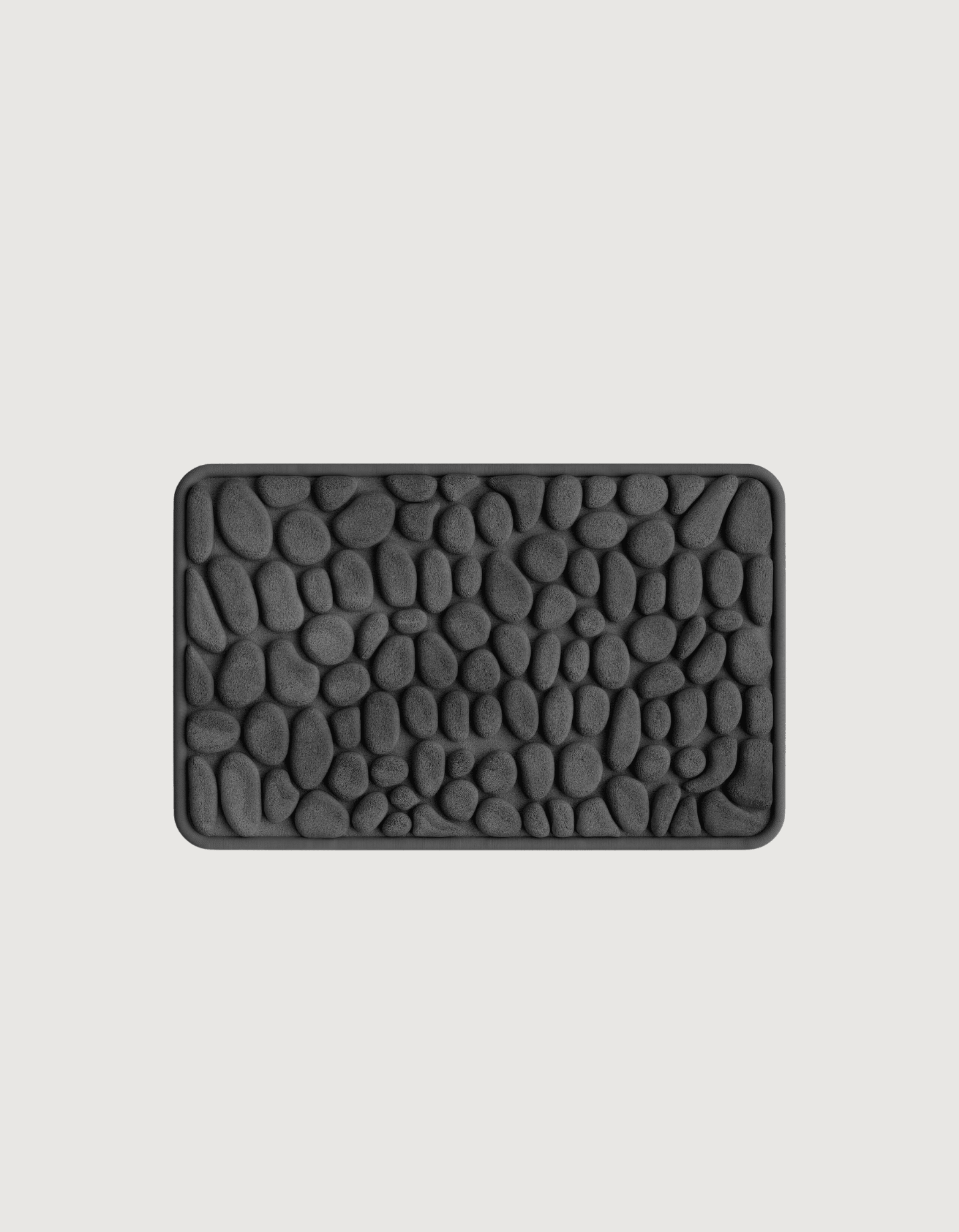 Ultra-Absorbent Non-Slip Bath Mat β 2.3cm Thick Pebble Bathroom Rug in Natural Stone Tones 26