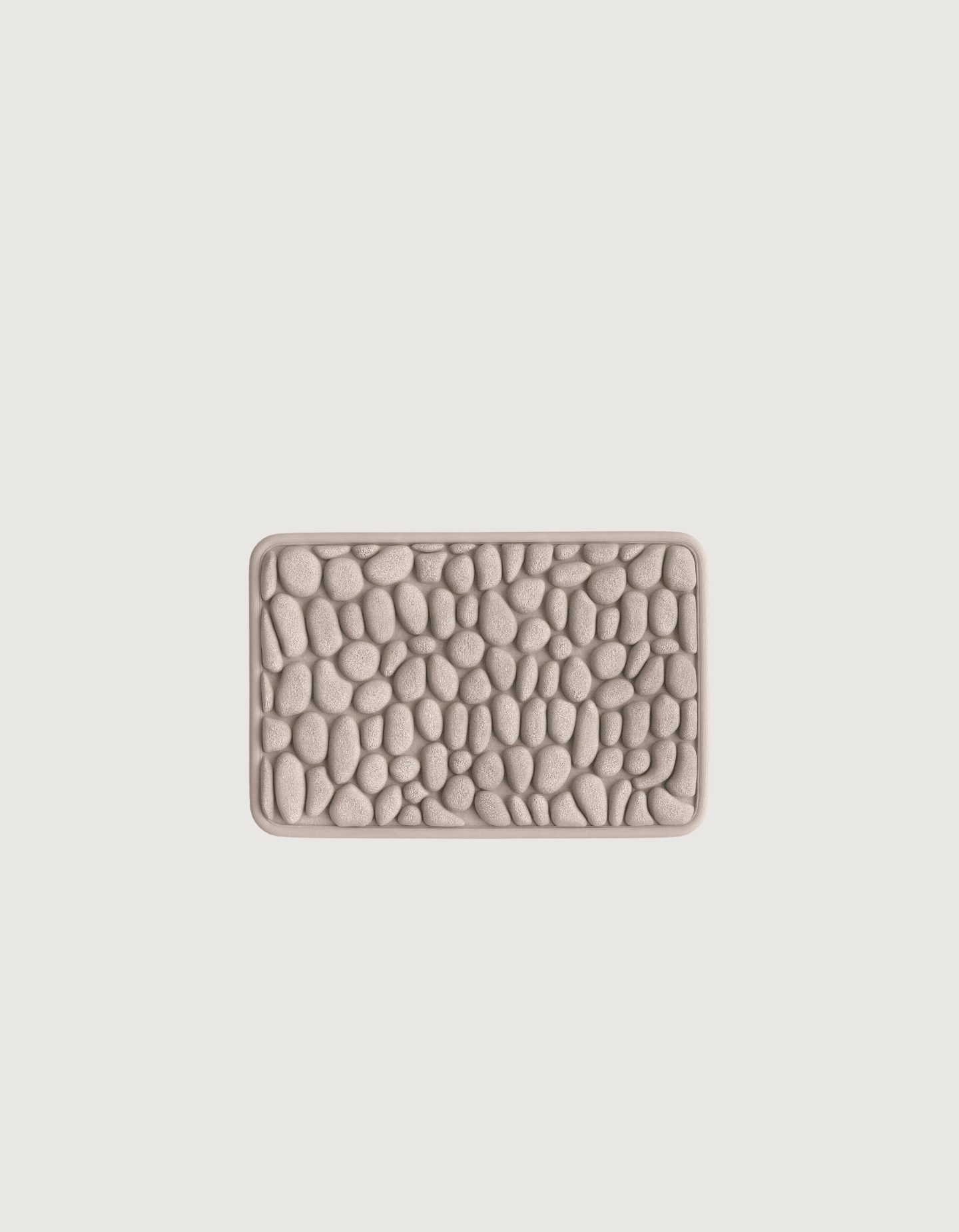 Ultra-Absorbent Non-Slip Bath Mat β 2.3cm Thick Pebble Bathroom Rug in Natural Stone Tones 27
