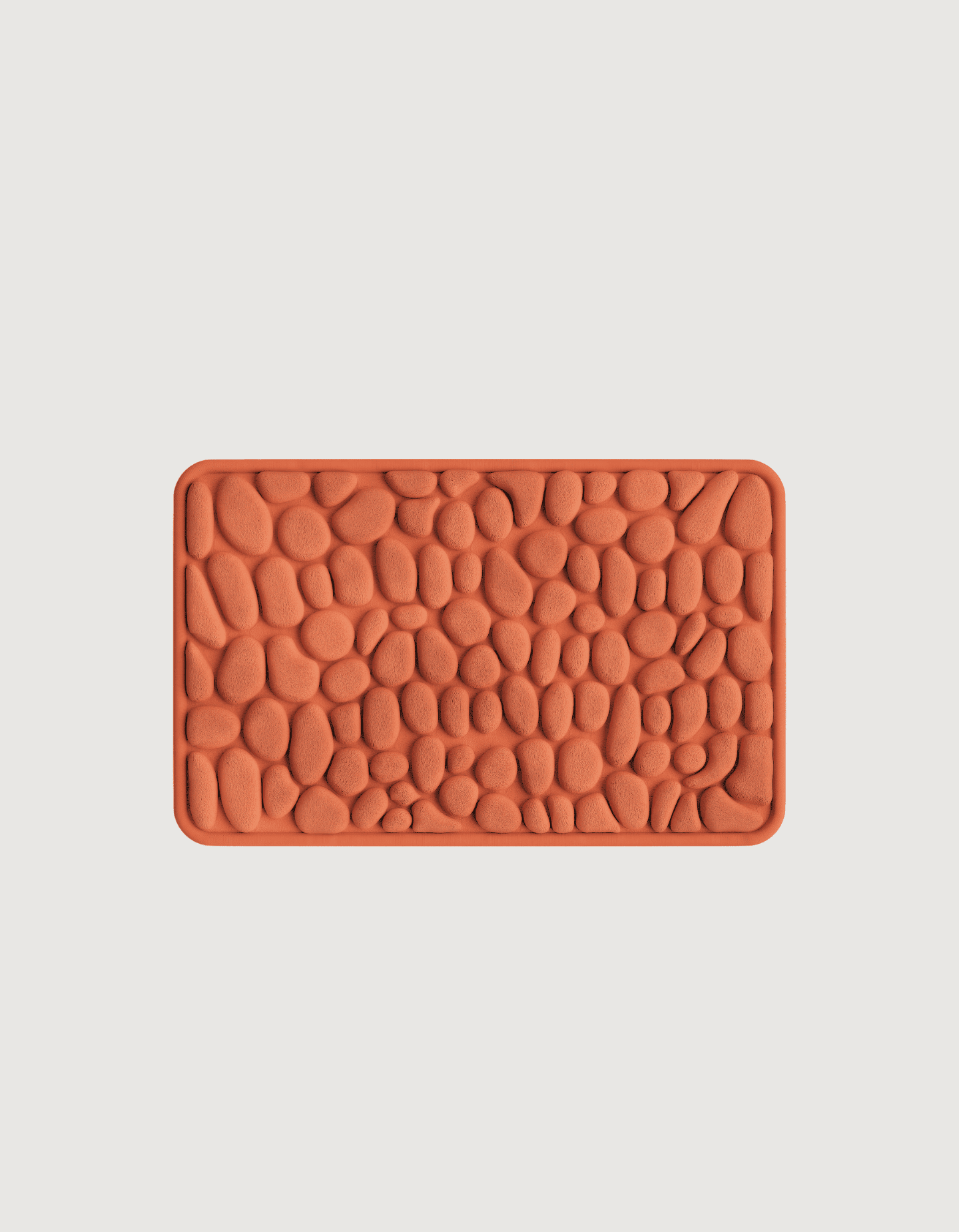Ultra-Absorbent Non-Slip Bath Mat β 2.3cm Thick Pebble Bathroom Rug in Natural Stone Tones 29