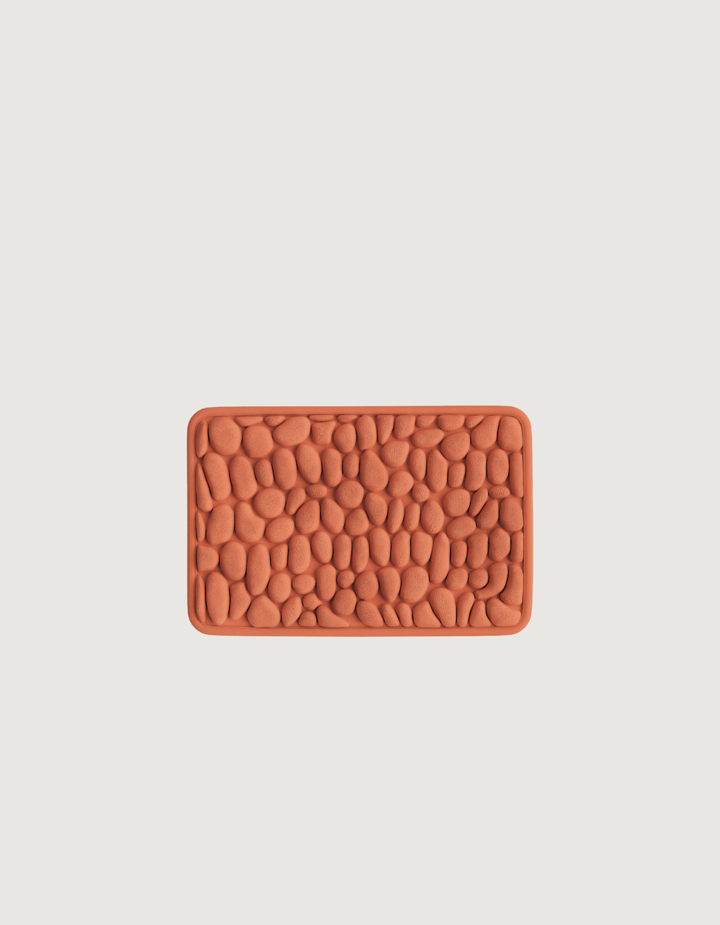 Ultra-Absorbent Non-Slip Bath Mat β 2.3cm Thick Pebble Bathroom Rug in Natural Stone Tones 30