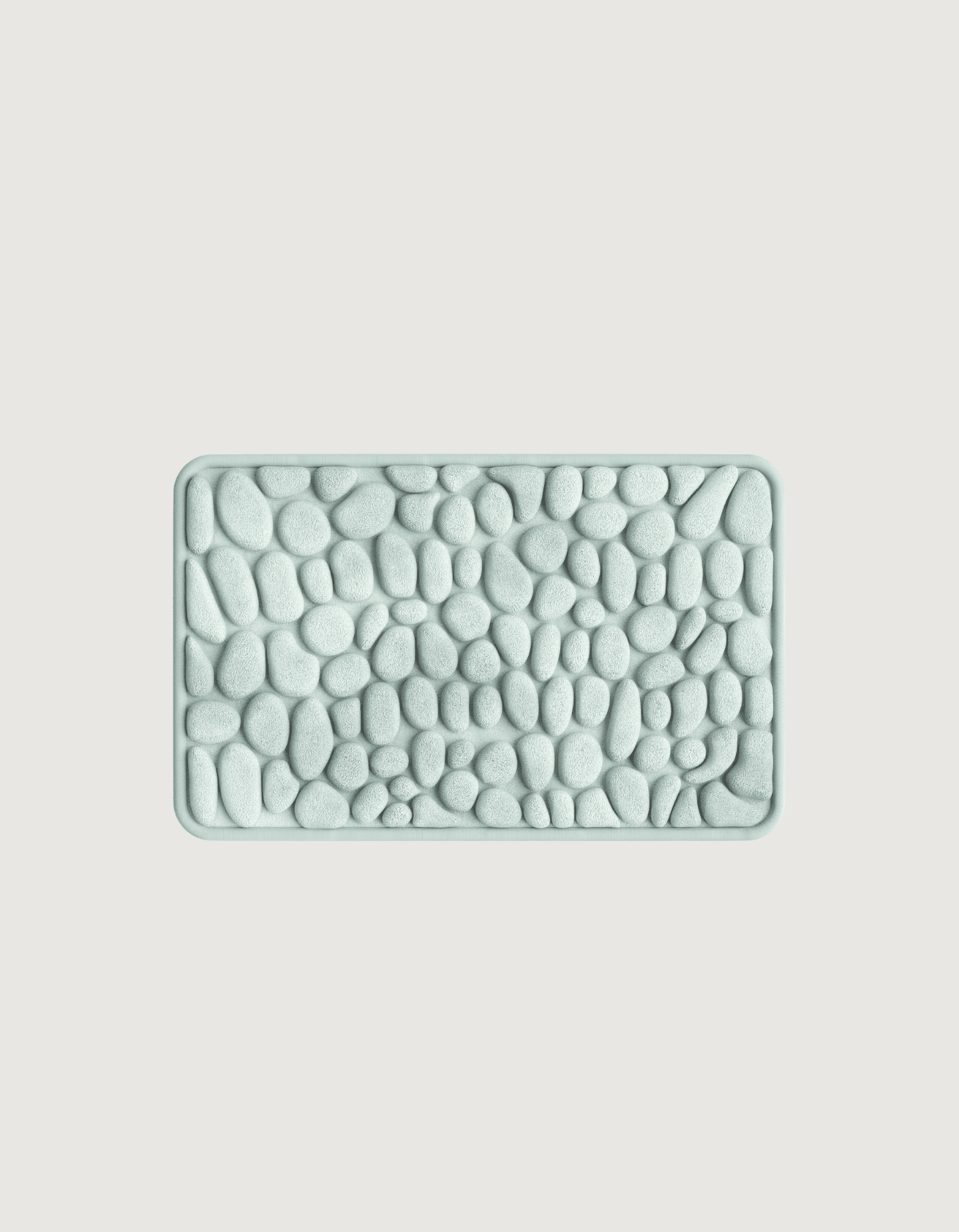 Ultra-Absorbent Non-Slip Bath Mat β 2.3cm Thick Pebble Bathroom Rug in Natural Stone Tones 31