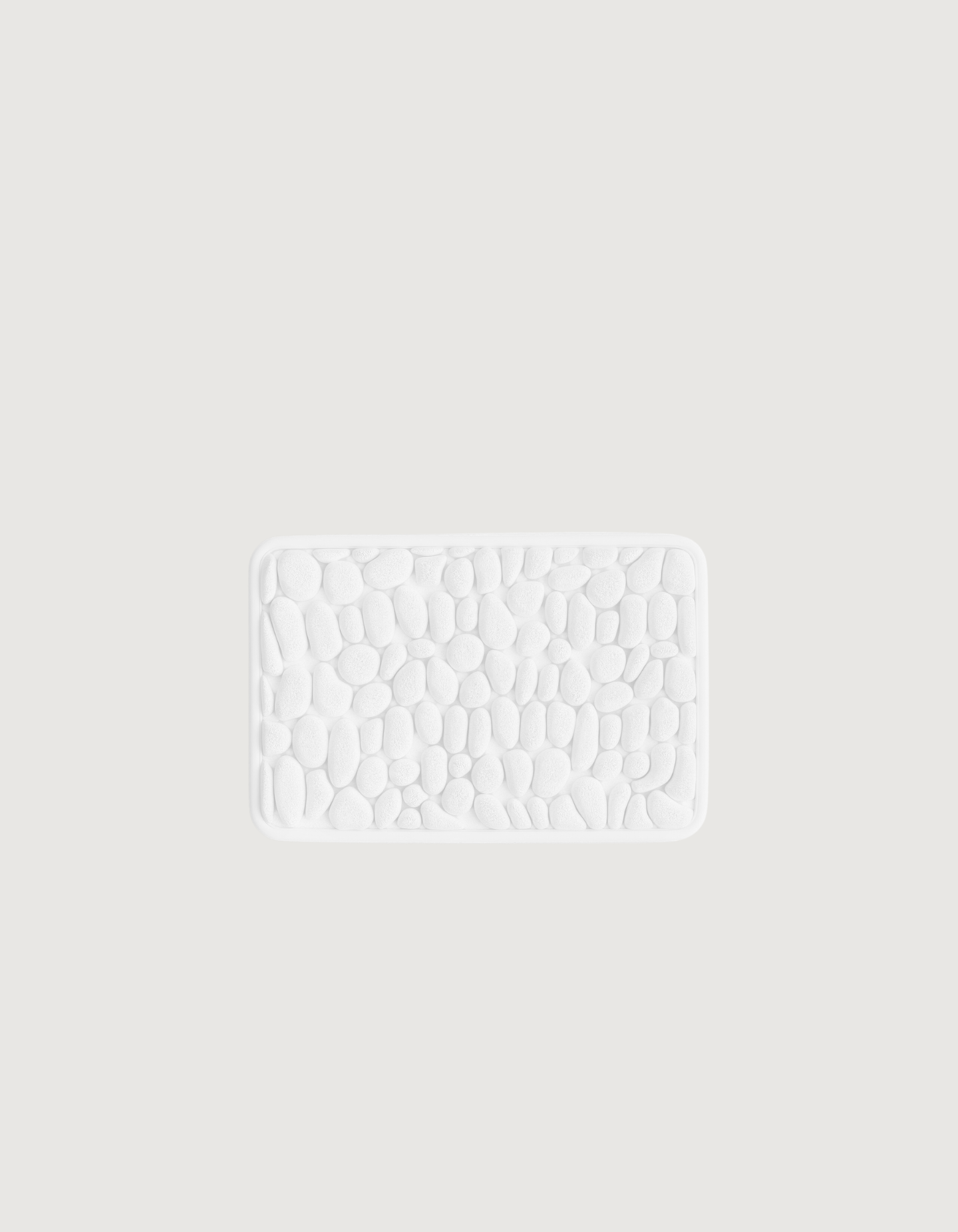 Ultra-Absorbent Non-Slip Bath Mat β 2.3cm Thick Pebble Bathroom Rug in Natural Stone Tones 9