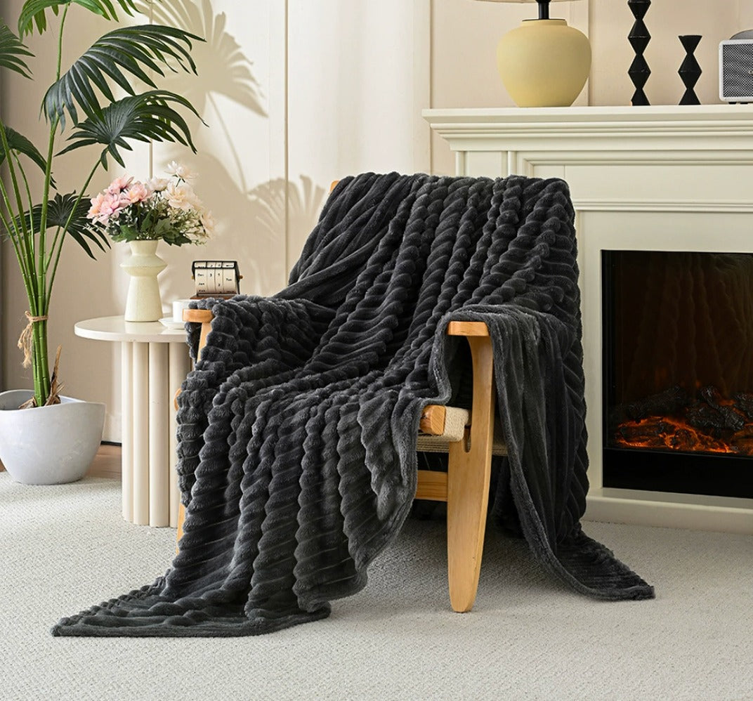 Ultra-Soft Plush Blanket, Cozy Throw for Ultimate Comfort, 50 x 60 Inches, Lightweight, Machine Washable, Multiple Colors Available