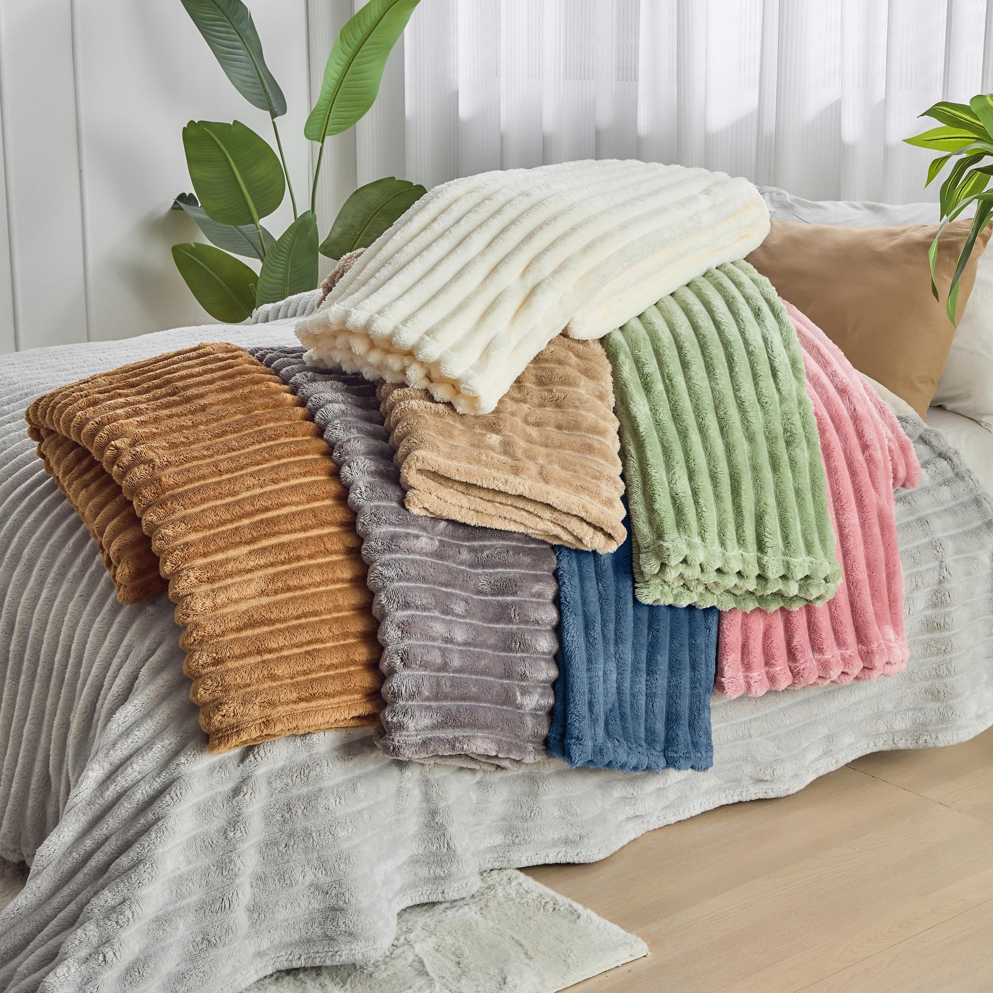 Ultra-Soft Plush Blanket, Cozy Throw for Ultimate Comfort, 50 x 60 Inches, Lightweight, Machine Washable, Multiple Colors Available