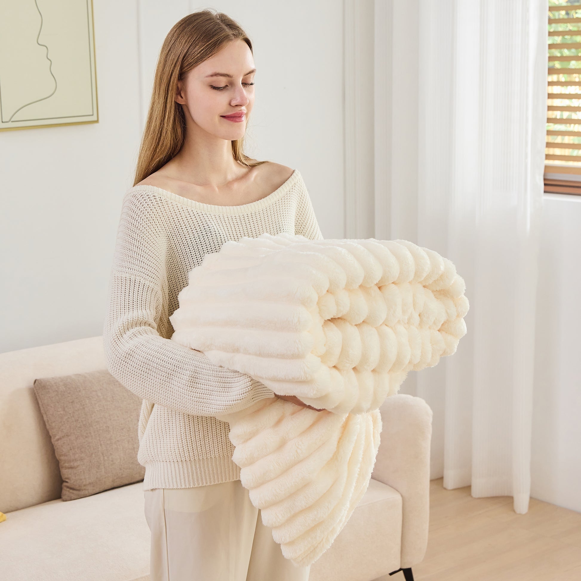 Ultra-Soft Plush Blanket, Cozy Throw for Ultimate Comfort, 50 x 60 Inches, Lightweight, Machine Washable, Multiple Colors Available