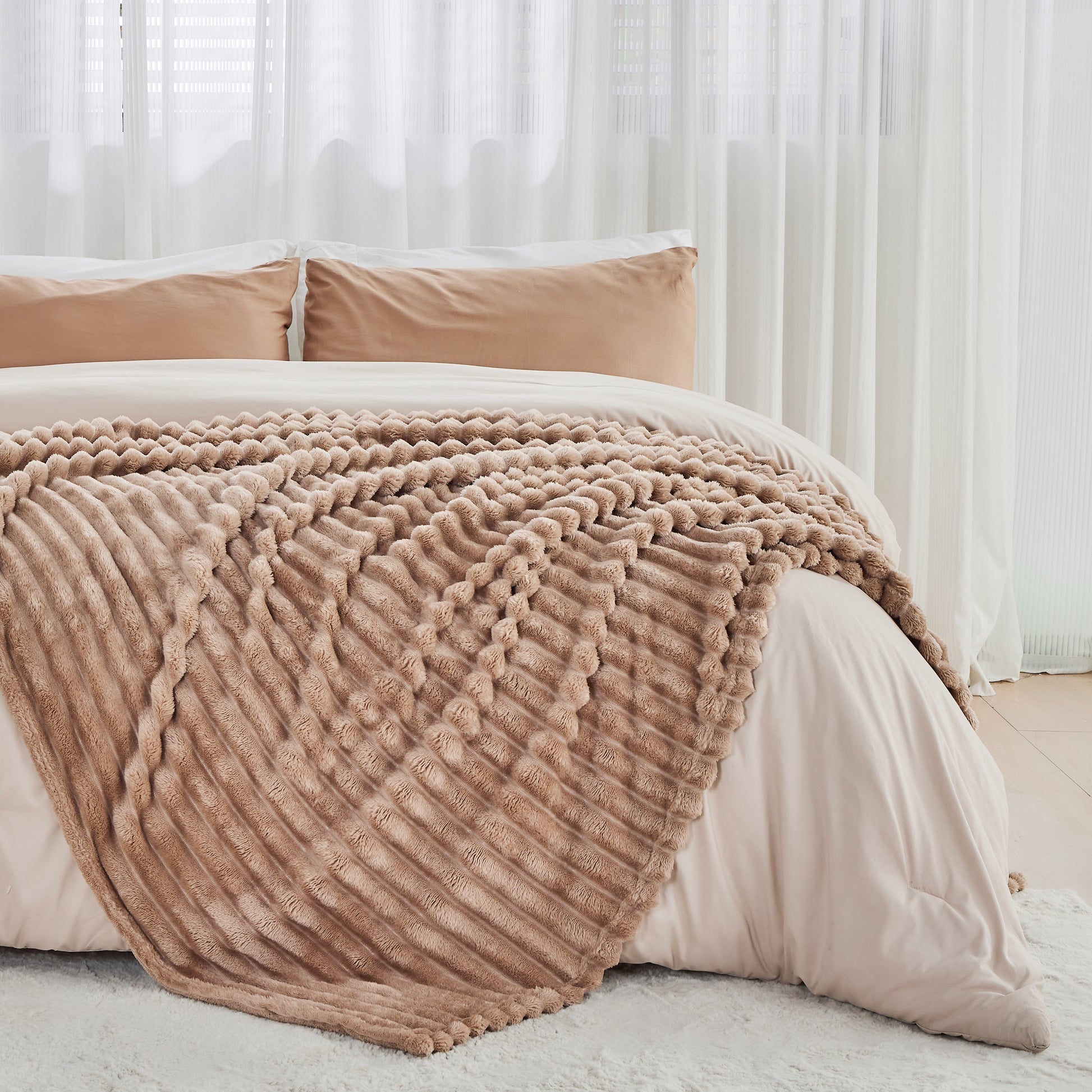 Ultra-Soft Plush Blanket, Cozy Throw for Ultimate Comfort, 50 x 60 Inches, Lightweight, Machine Washable, Multiple Colors Available