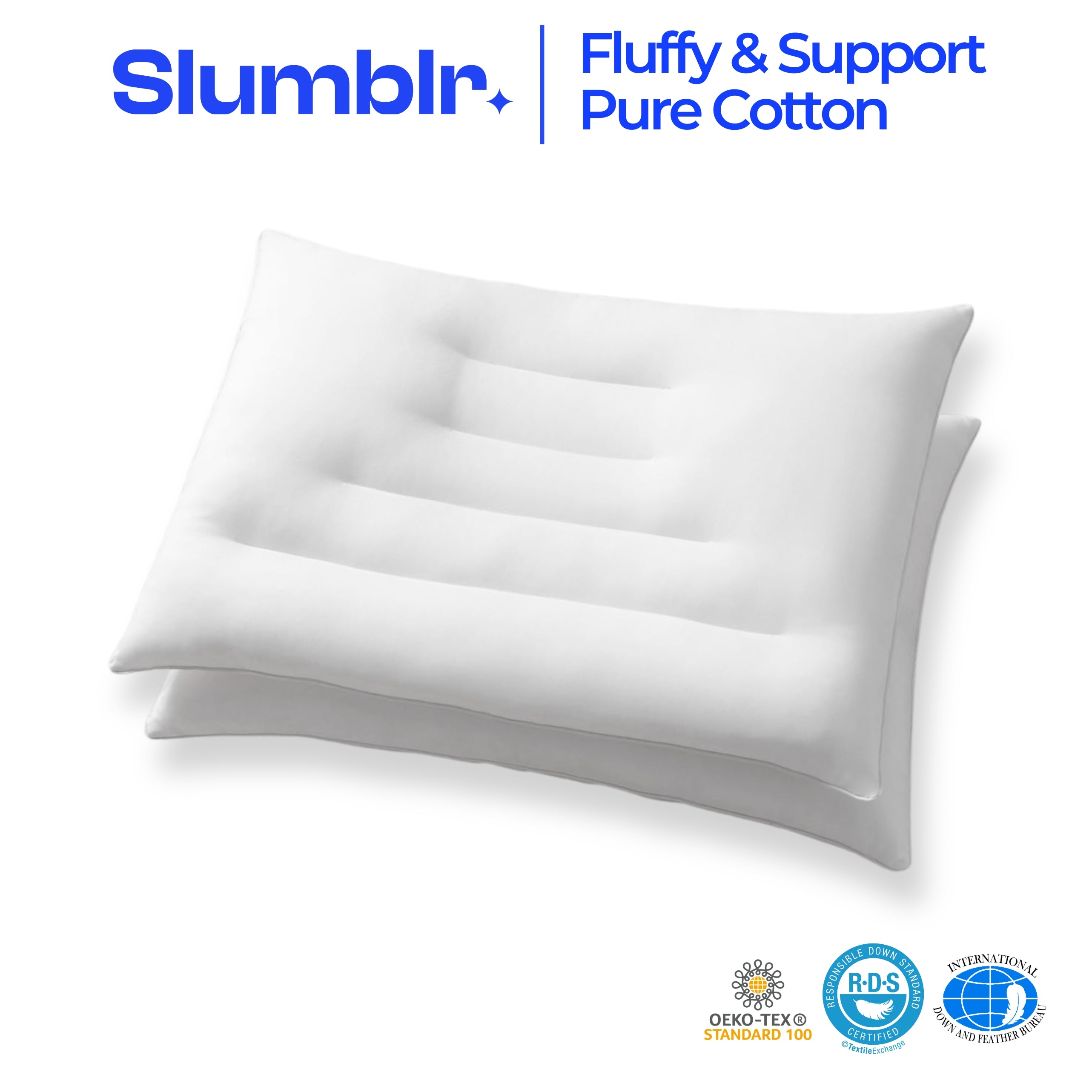 Ultra-Thin Pure Cotton Pillow for Side Sleepers - Best Pillow for Neck Pain with Low Loft Design and Hypoallergenic Cover 1