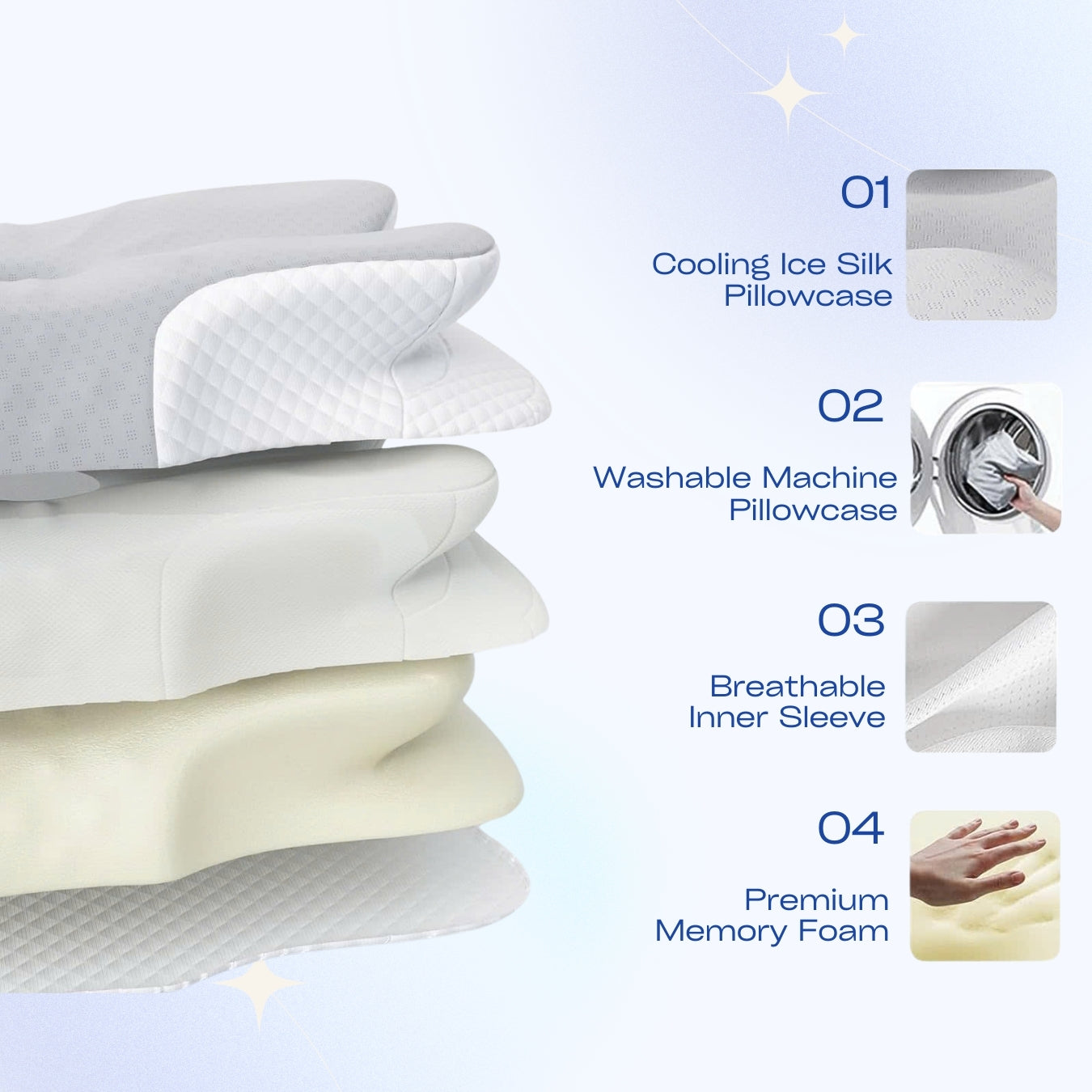 Ultra Contour Relief Pillow for Side Sleepers with Cooling Technology – Best Pillow for Neck Pain and Enhanced Spinal Support 7