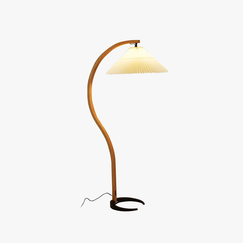 Unique LED Floor Lamp with Metal and Fabric Design for Living Room, Bedroom, and Dining Room 1