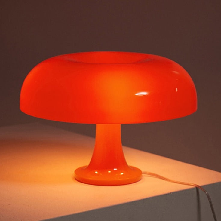 Wide Mushroom Table Lamp with USB Charging – Cozy Illumination for Bedroom or Living Room, E14 LED Compatible 2