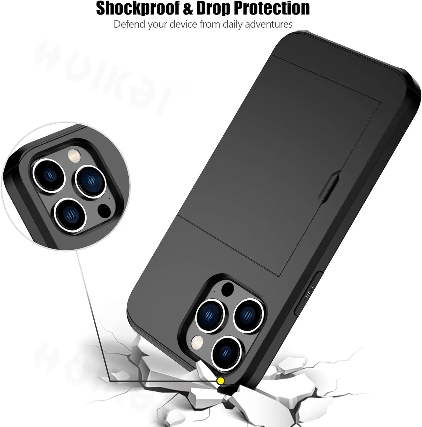 Wireless Slim Wallet Shockproof Phone Case