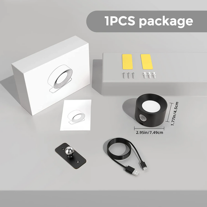 Wireless Dimmable Wall Lamp – 360° Rotatable, Battery Operated Wall Sconce with Adjustable Brightness and Color Temperature 2