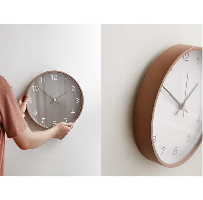Wooden Analog Wall Clock – 25 cm Silent Timepiece for Home Decor – Natural Solid Wood Design 2