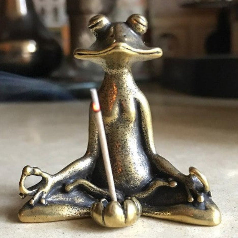 Zen Incense Holder Frog β Tranquil Ceramic Incense Burner for Sticks and Cones, Perfect for Meditation and Relaxation 7