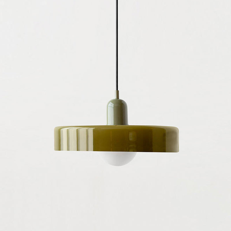 Bauhaus Glass Pendant Light – Colorful Design – Retro Ceiling Lamp